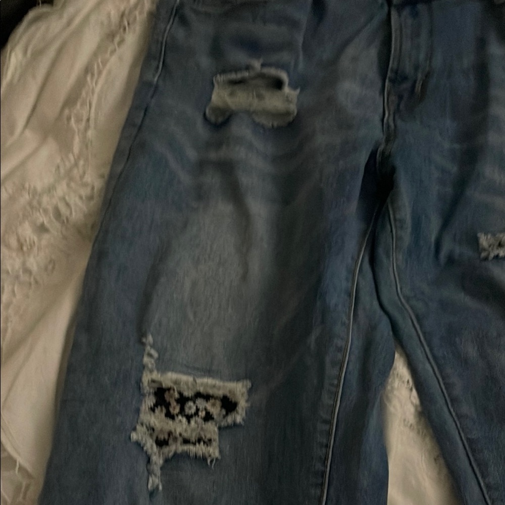 Sale today! Distressed Blue Jeans - Picture 7 of 12